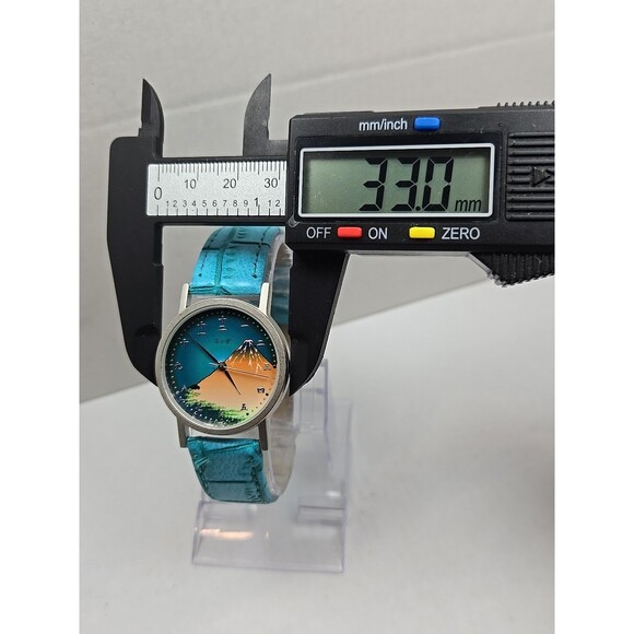 J Axis Modern Timepiece Mt Fuji Ukiyo E Art Dial Analog Quartz Watch New Battery main image 6